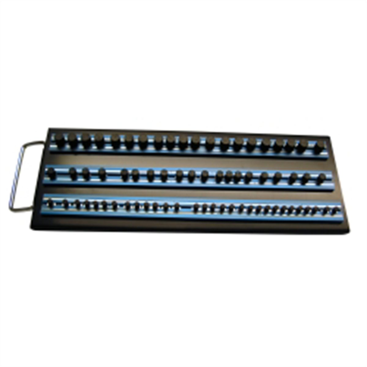 VIM Tools Magrail Tray, (3) 14 Inch Blue Magrails, Packaged with 1/4,3/8 Inch And 1/2 Inch Peg Pack