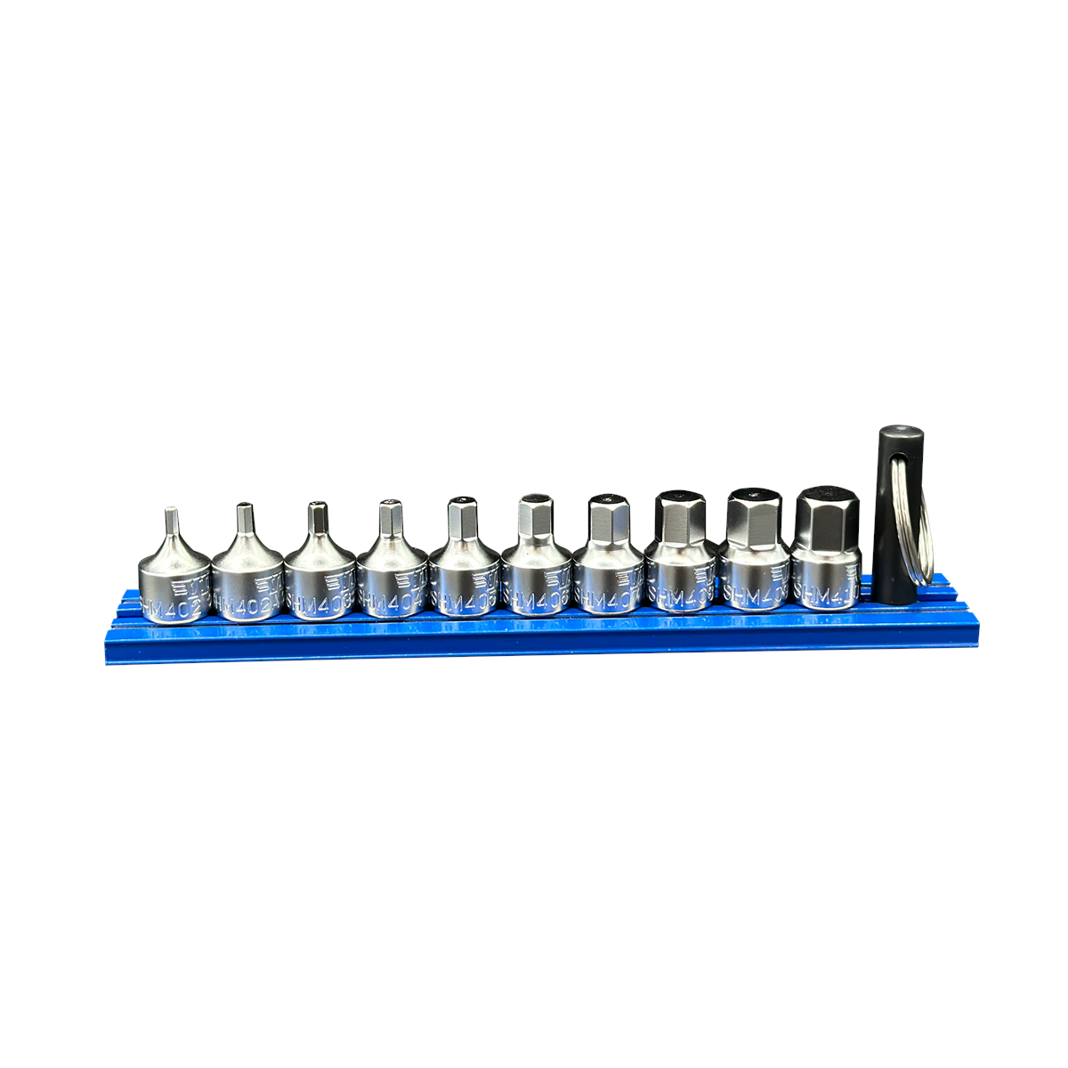 VIM Tools 10 Piece 1/4 Inch Drive Stubby Hex Metric Driver Set with Magrail