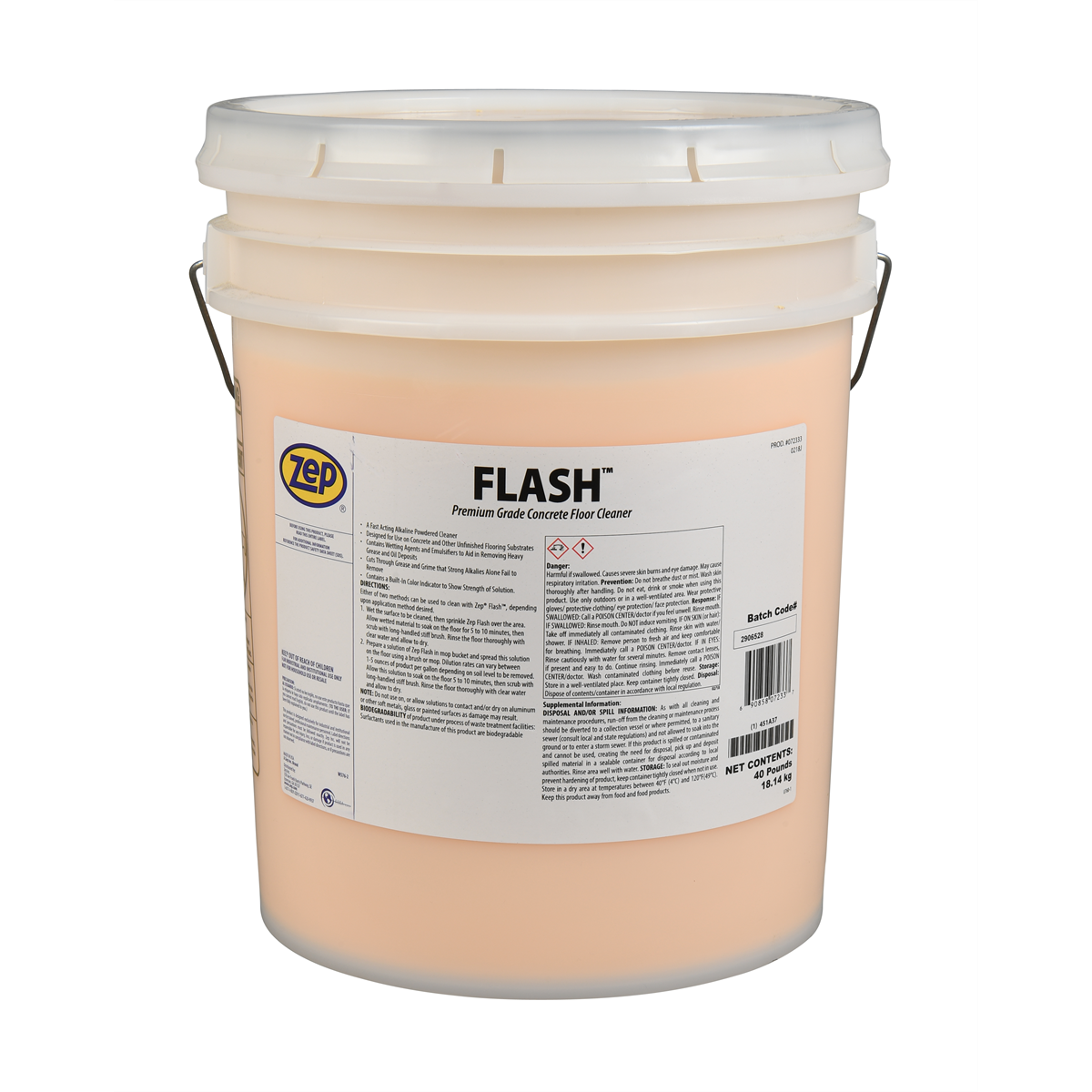 ZEP Concrete Cleaner; 40 lb.
