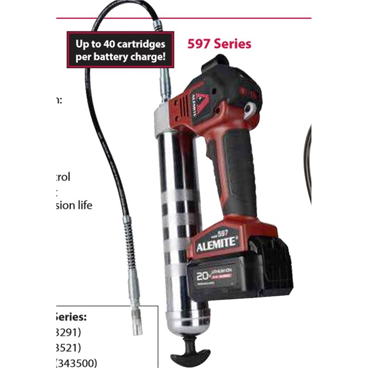 Alemite 597-B 20V Battery-Powered Grease Gun