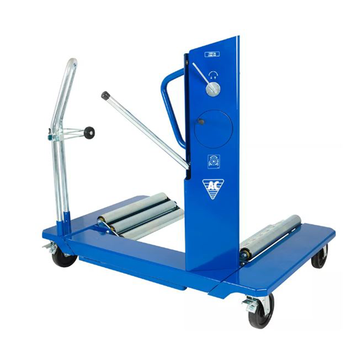 AME Low Profile Mega Tire Wheel Dolly With Caster Wheels and Brake