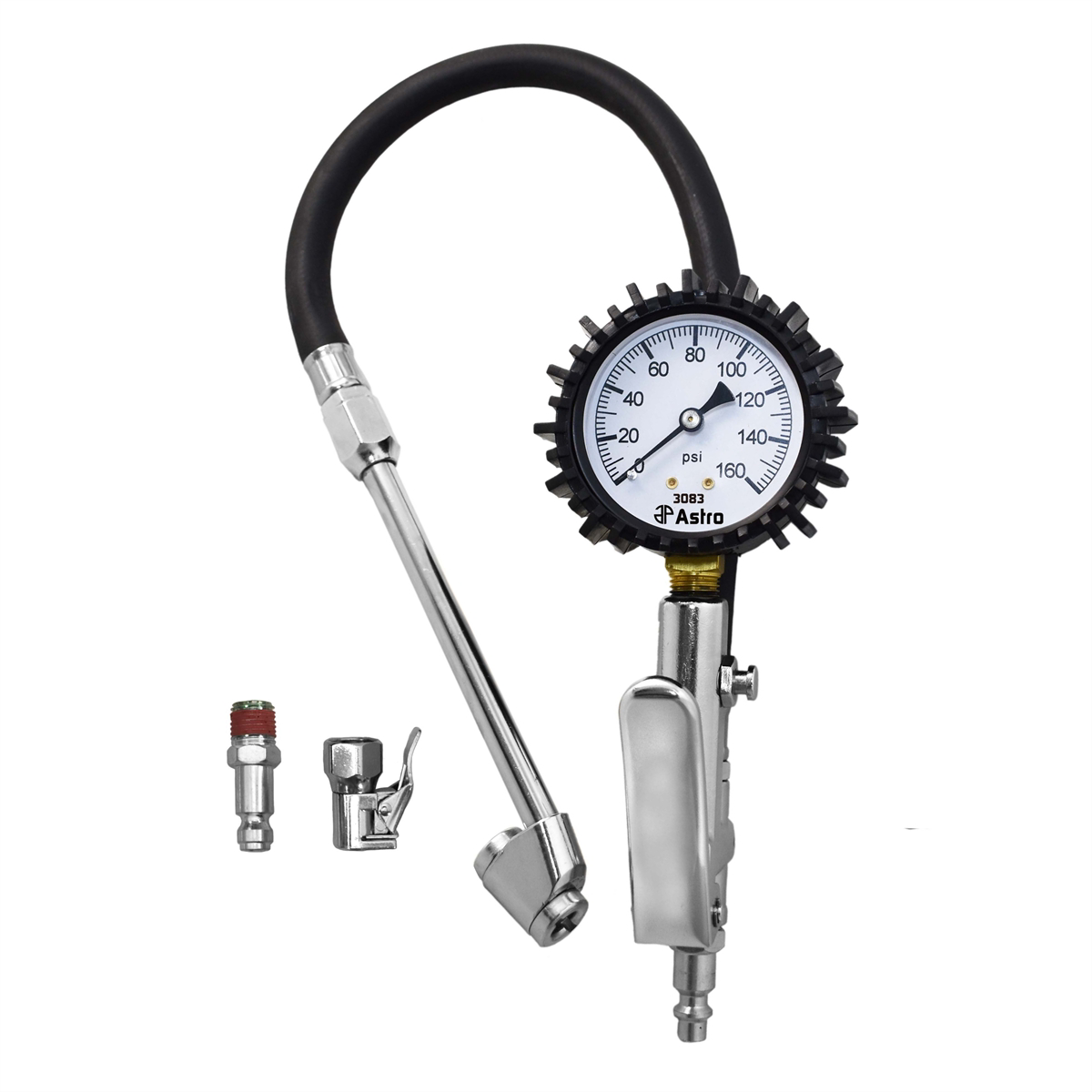 Astro Pneumatic 2.5" Dial Tire Inflator with Locking & Dual Chucks