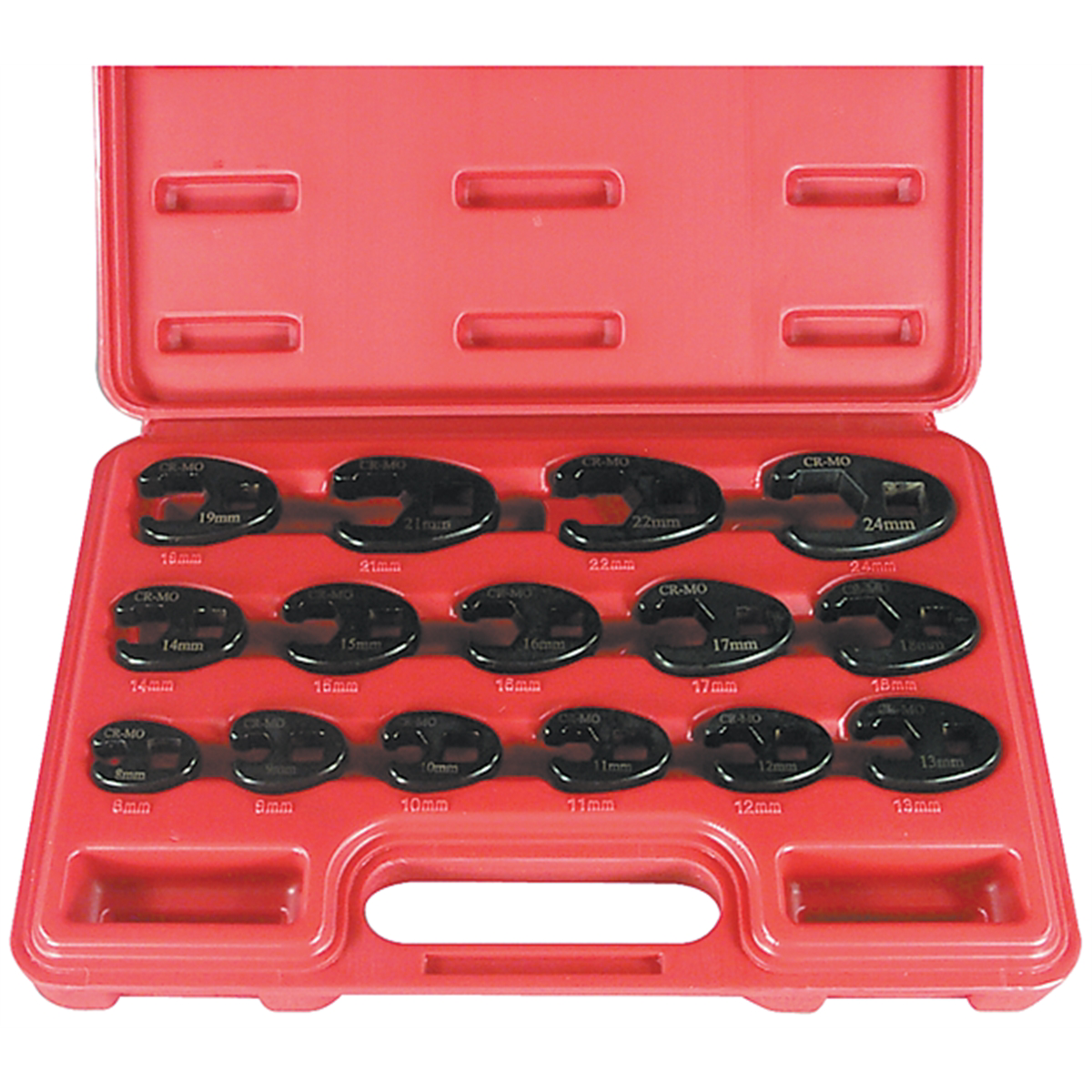 Astro Pneumatic 15PC METRIC FLARE CROWFOOT WRENCH SET 8MM-24MM