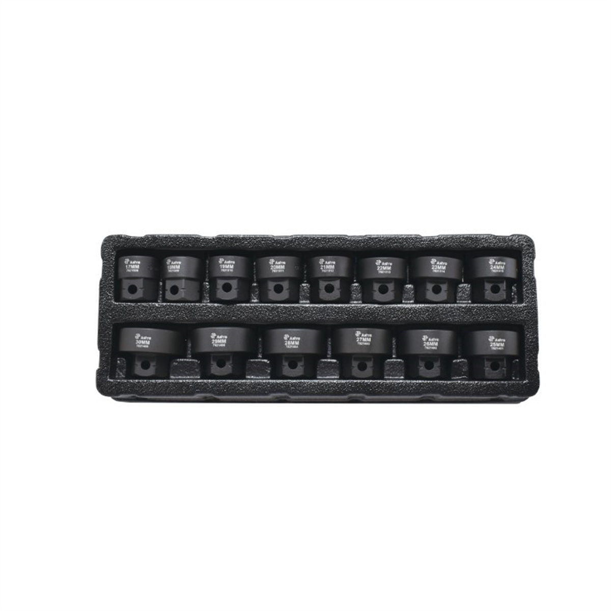 Astro Pneumatic 14 Piece 1/2 Inch Drive 17-30mm Low Profile Nano Impact Socket Set - No Skips