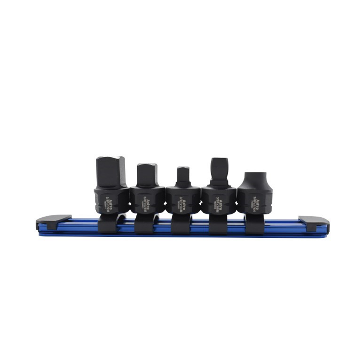Astro Pneumatic 5 Piece 3/8 Inch Nano Drive Size Adapter Set