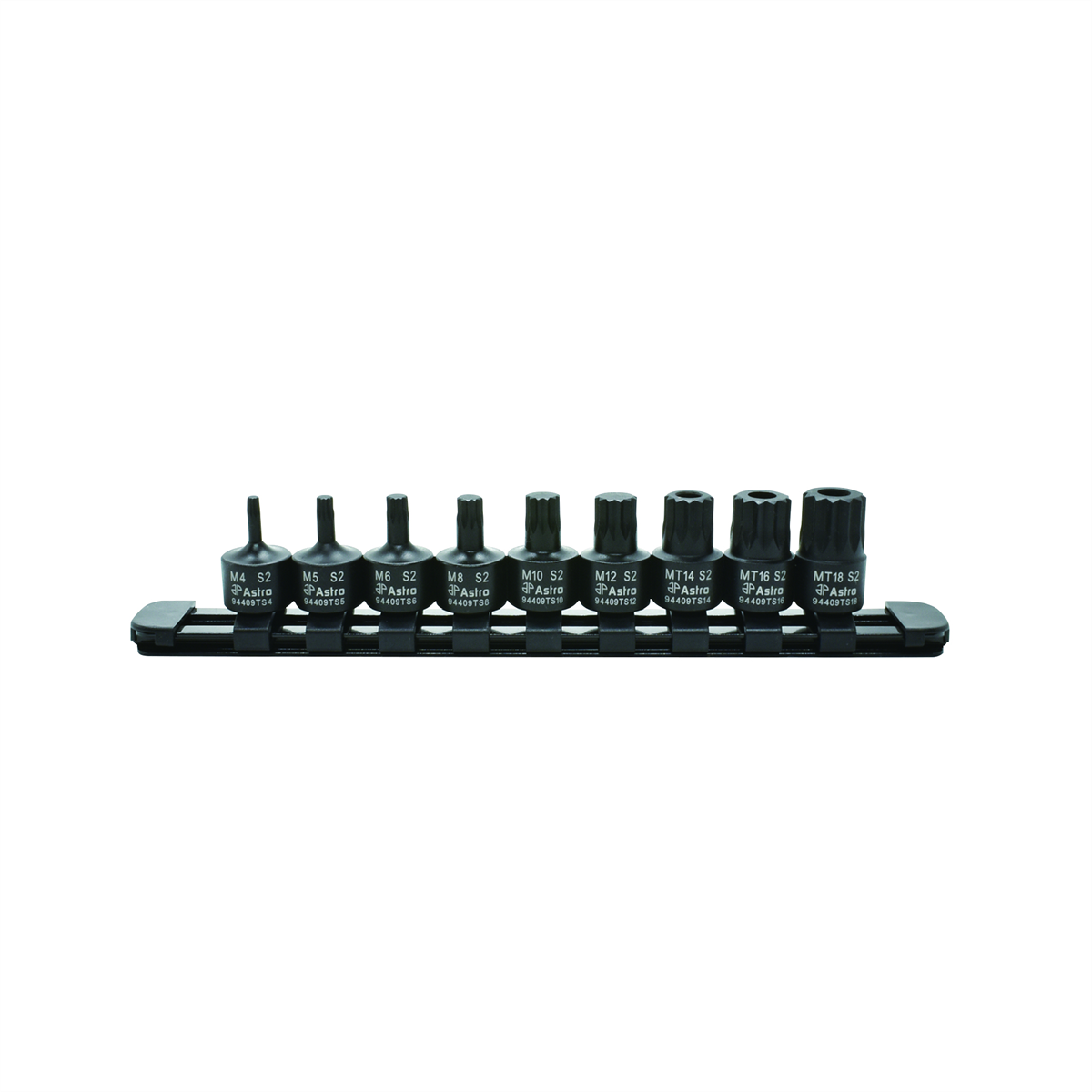 Astro Pneumatic 9pc 3/8" Drive Nano Impact Triple Square Bit Sockets