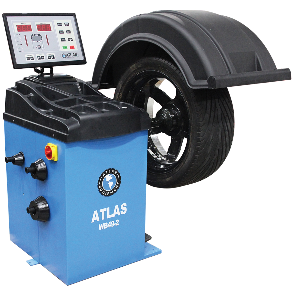Atlas Equipment WB49-2 Premium 2D Computer Wheel Balancer