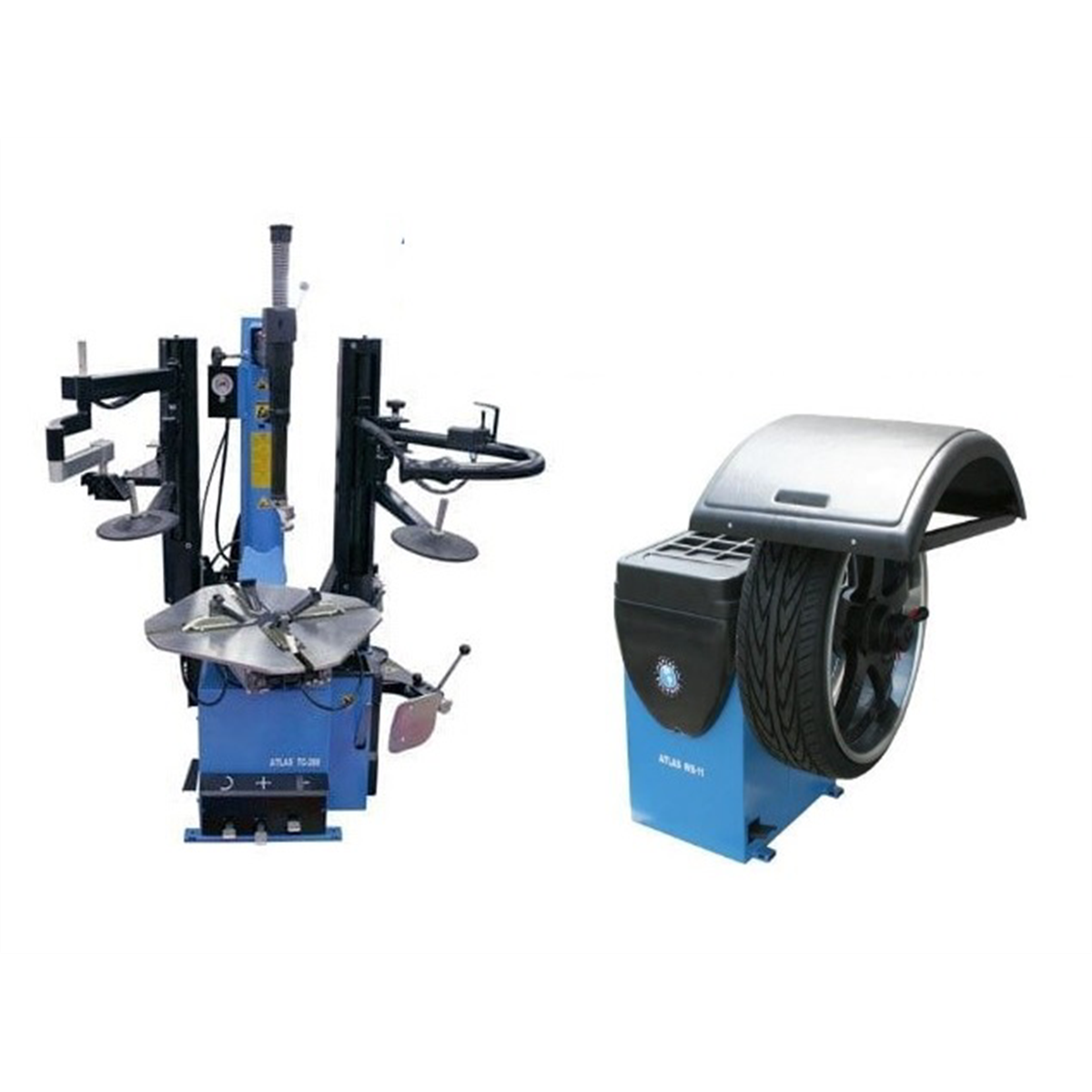 Atlas Equipment TC289DAA Rim Clamp Tire Changer + WB11 Wheel Balancer Combo Package