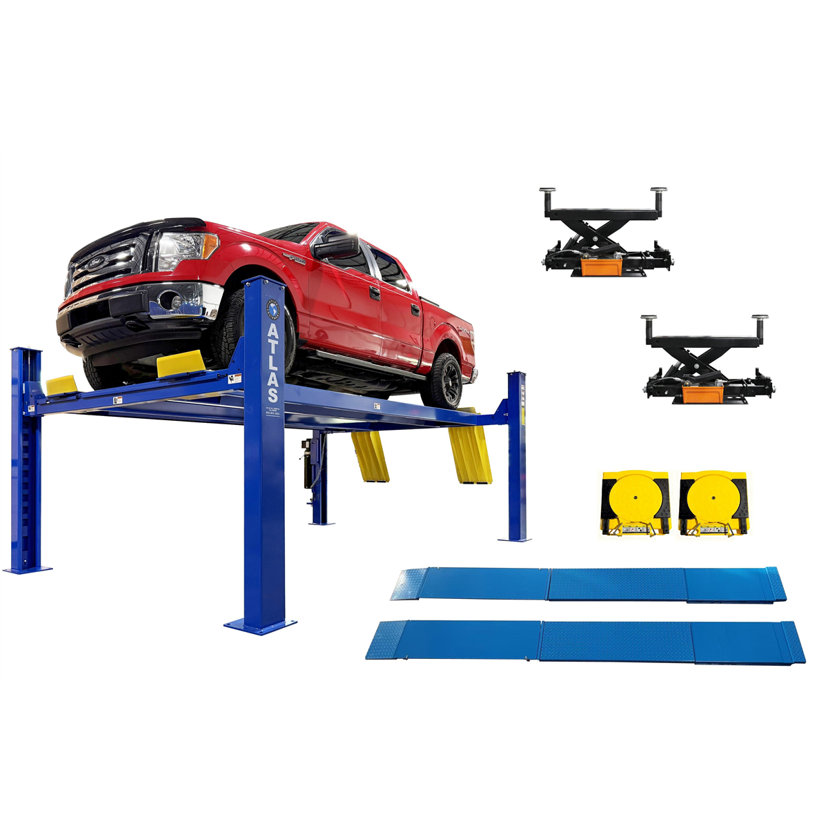 Atlas Automotive Equipment 12000 LB. 4-Post Lift w/ Alignment Kit and RJ6 Combo (WILL CALL)