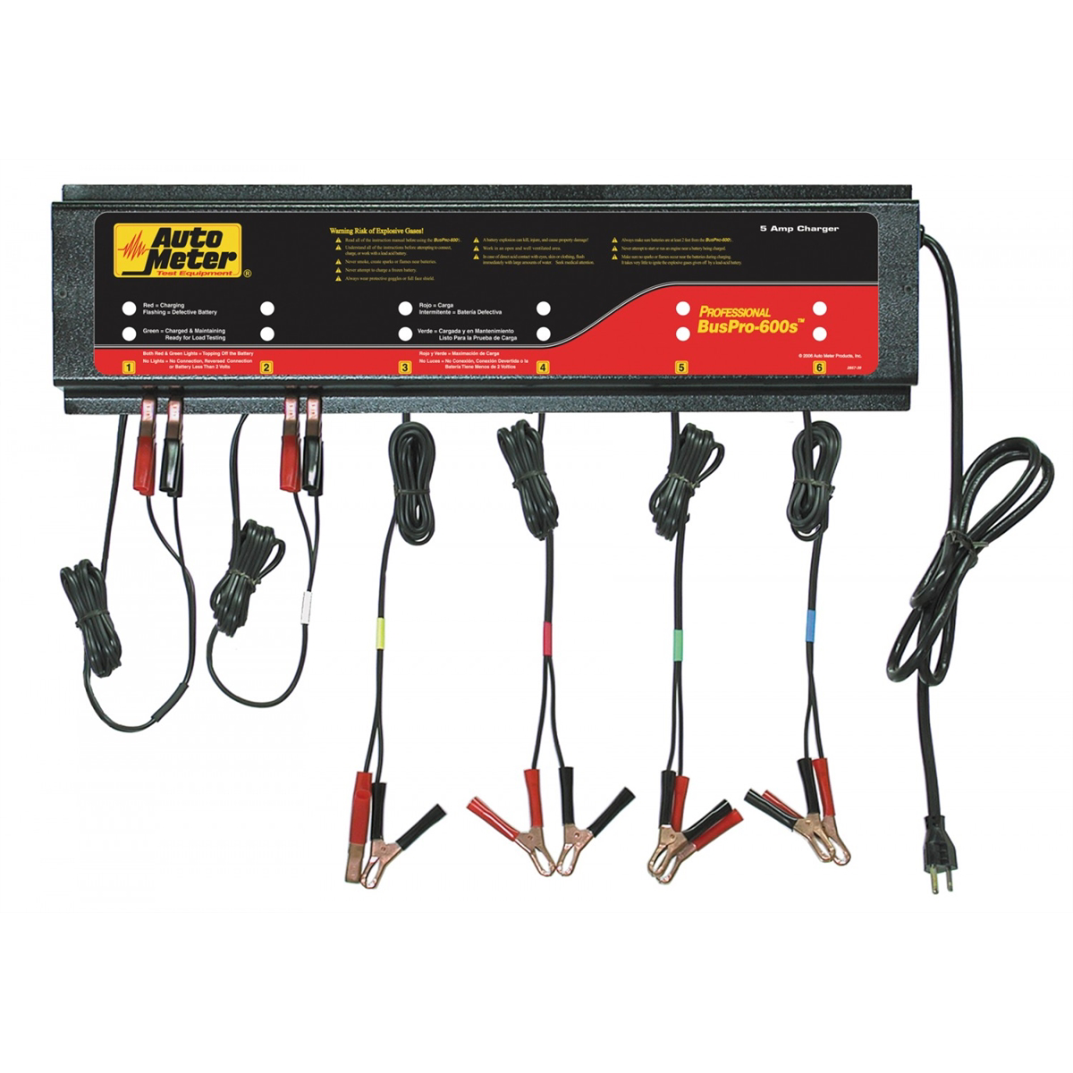 Auto Meter Products AutoMeter - 6 Station Auto Battery Charger 5 Amps