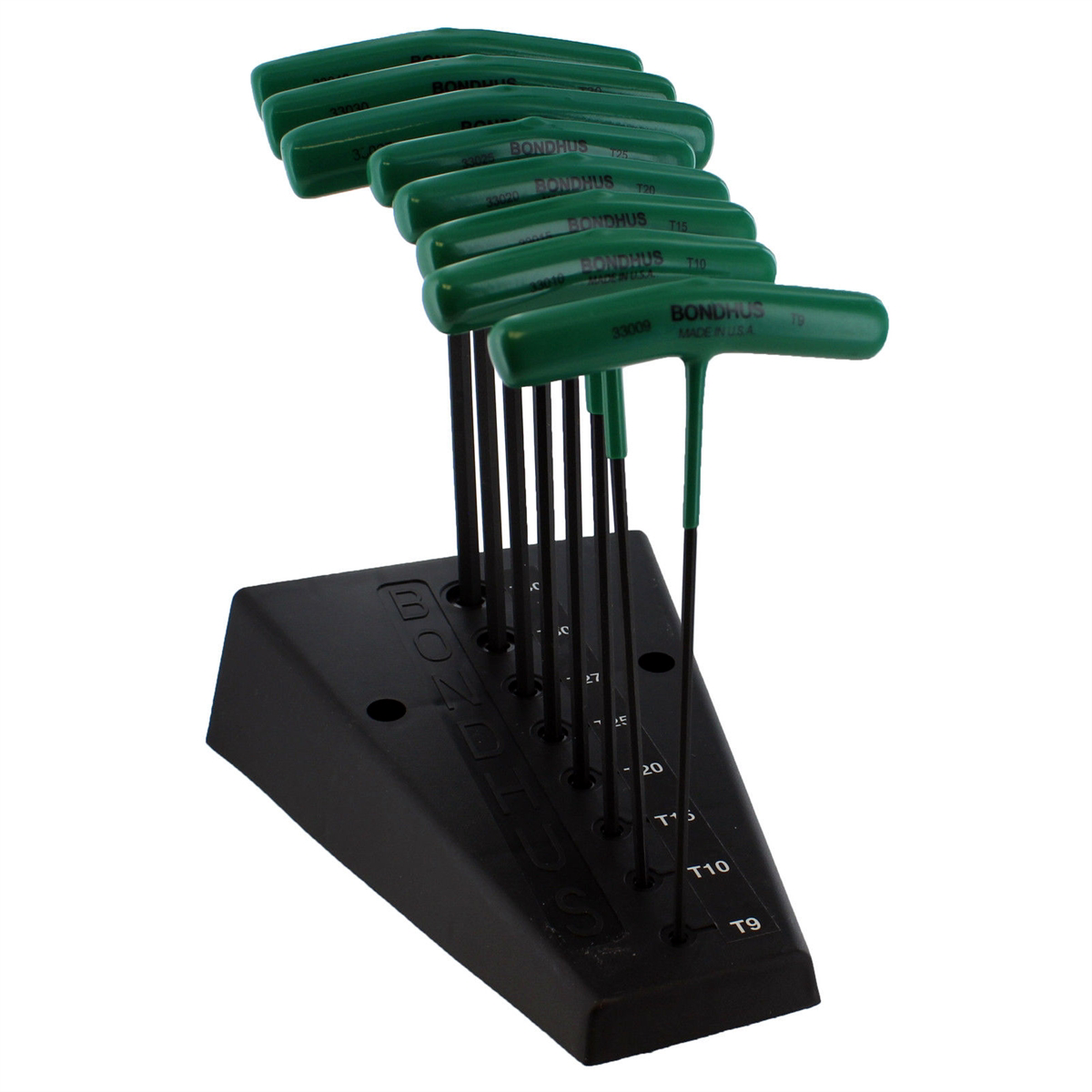 Bondhus Corp. STAR T-HANDLE SET W/STAND - 8 SIZES T9 THRU T40