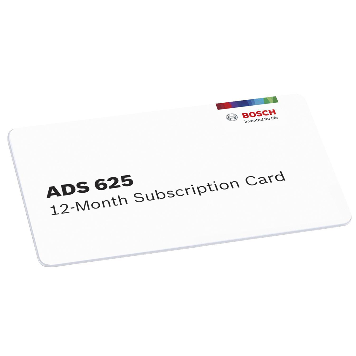 Bosch ADS 625 12-Month Software Subscription