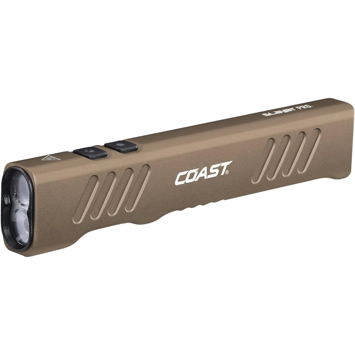 COAST Products Slayer Pro 1150 Lumen Rechargeable Flashlight with Beamsaver Memory Mode - Dune Brown