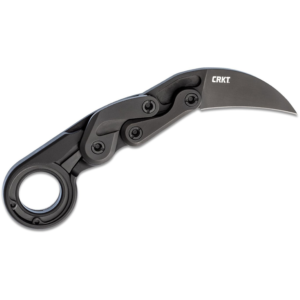 CRKT (Columbia River Knife) Provoke D2 Titanium Nitride Plain Blade Folding Knife with Kinematic Aluminum Handle - Black