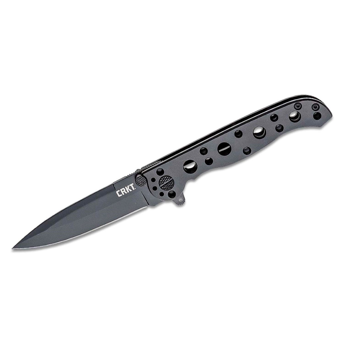 CRKT (Columbia River Knife) M16-01KS 8Cr14MoV EDP Plain Blade Folding Knife with Frame Lock Stainless Steel Handle - Black