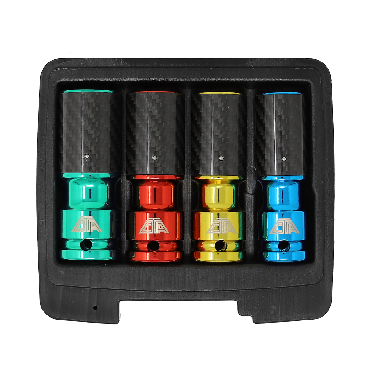 CTA Manufacturing 4 Pc. Metric Lug Socket Set with Carbon Fiber Sleeves