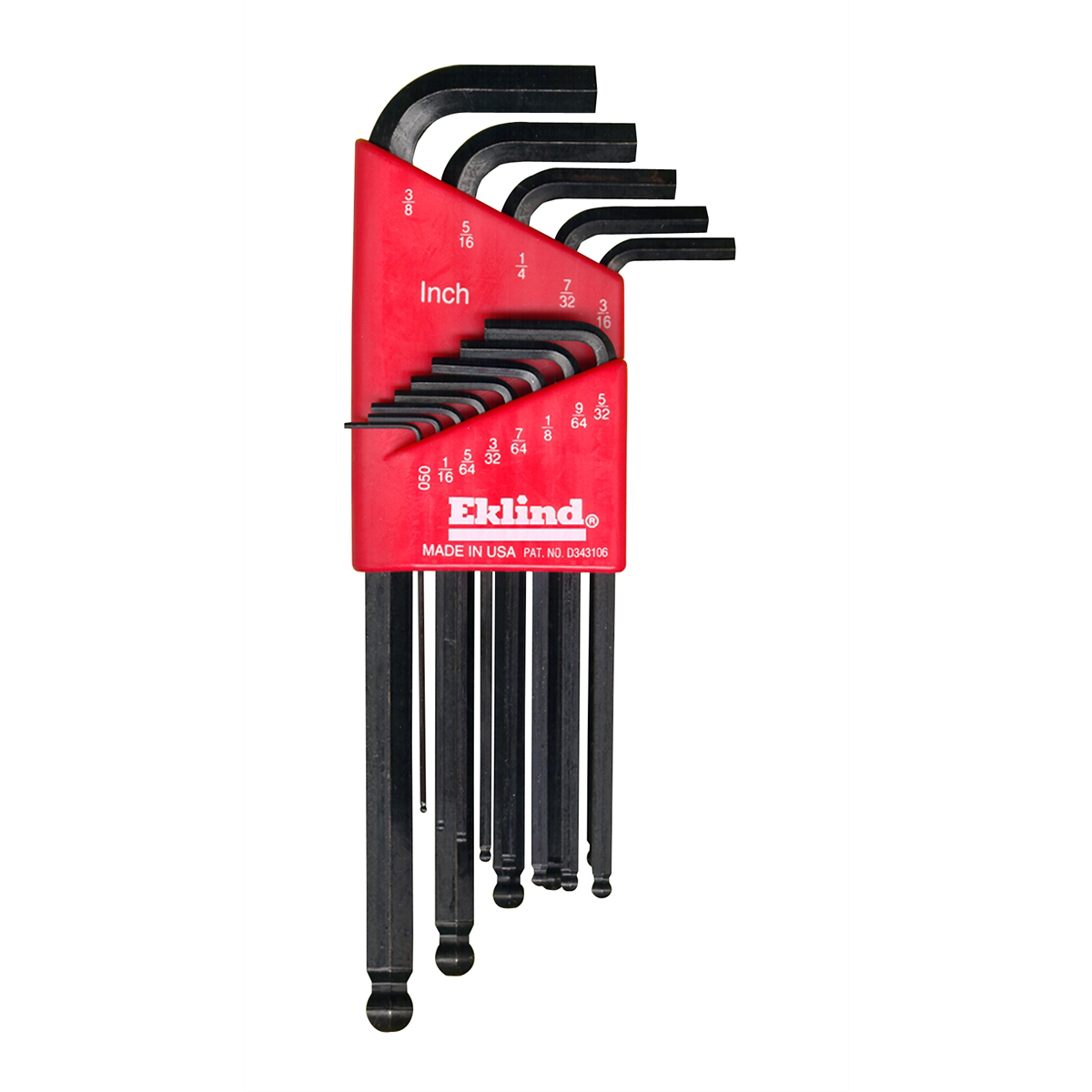 Eklind Tool Company HEX KEY SET 13 PC BALL END SAE LNG .050-3/8IN.