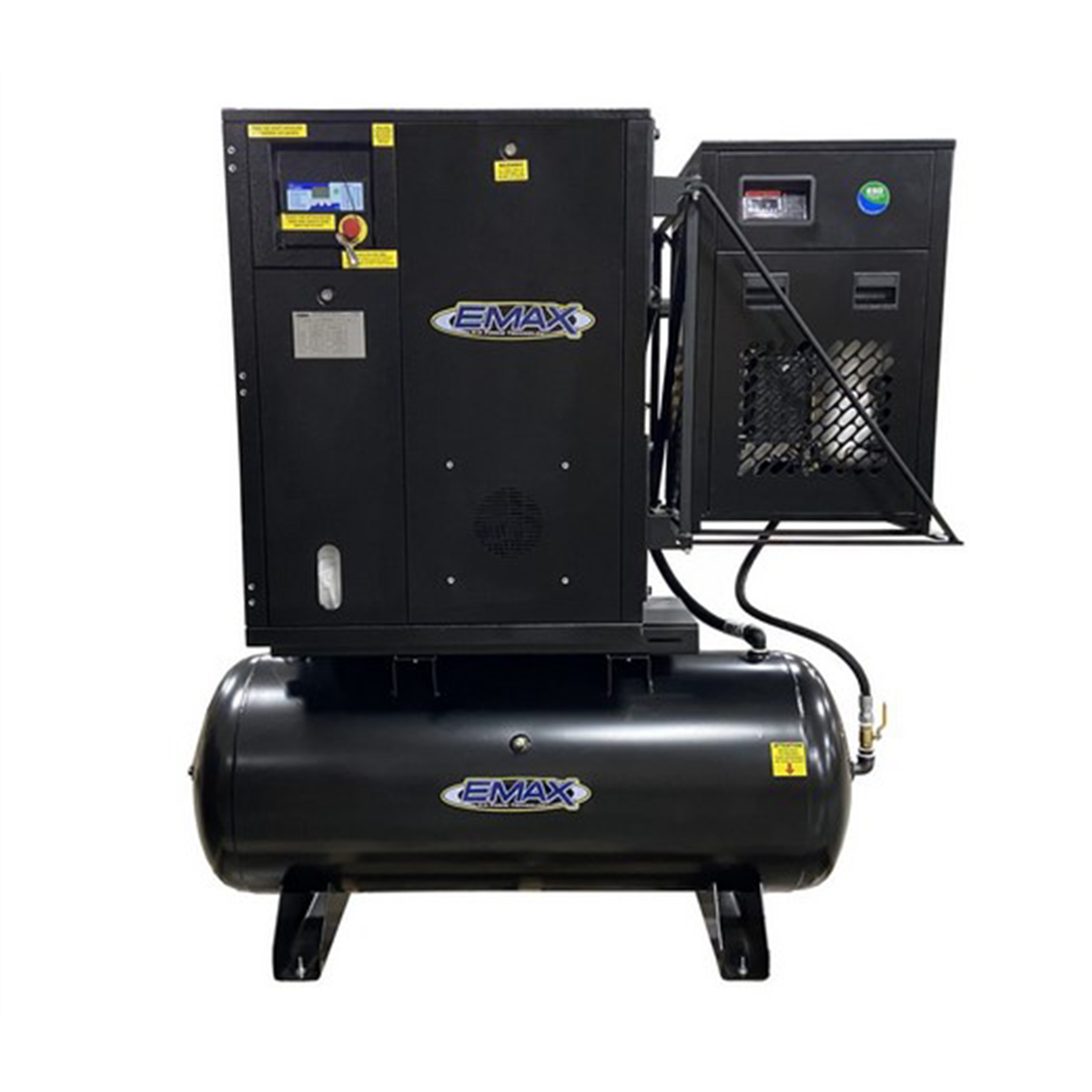 Emax Compressor 10 HP Single Phase Rotary Screw Air Compressor with Dryer