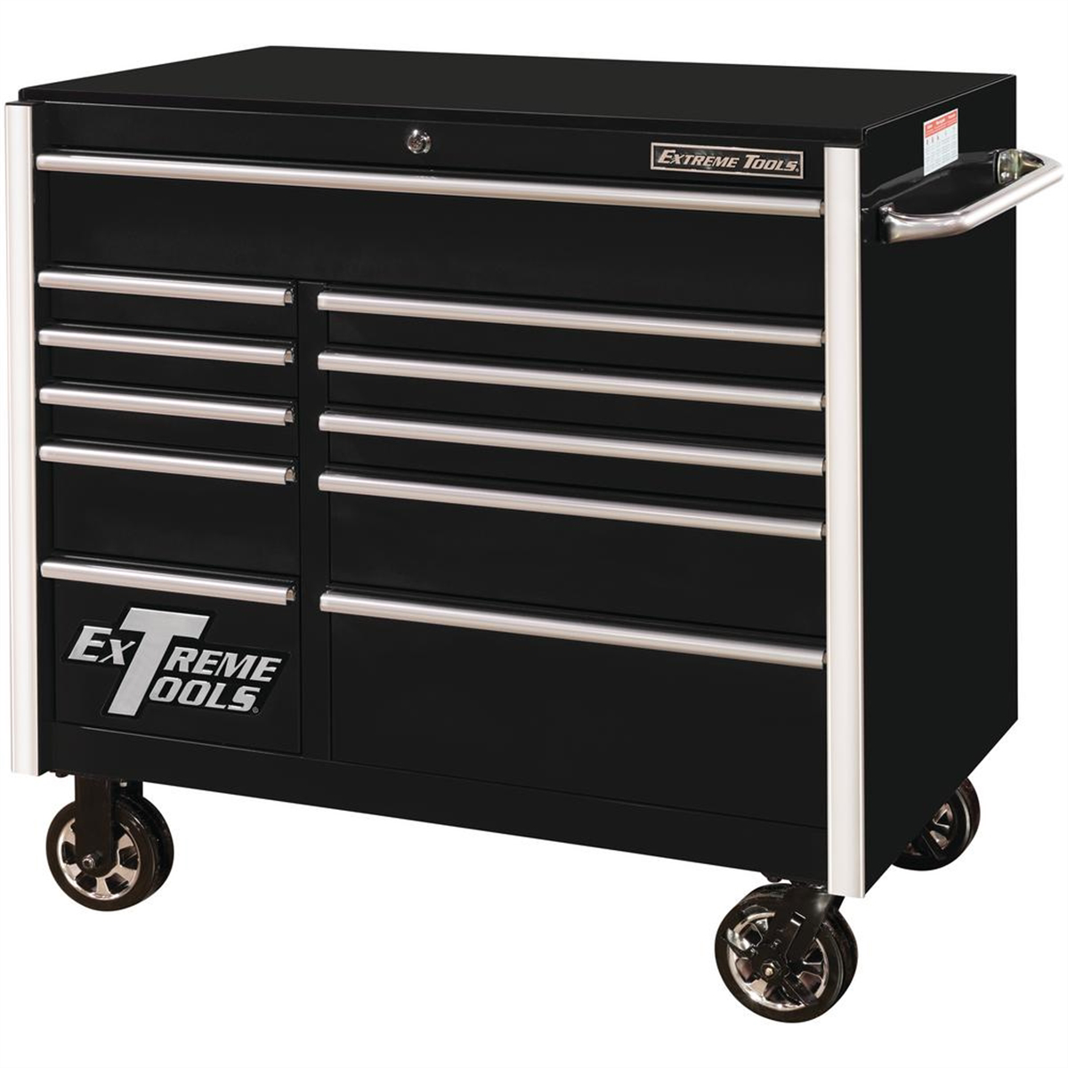 Extreme Tools Extreme Tools 41" 11-Drawer Roller Cabinet, Black