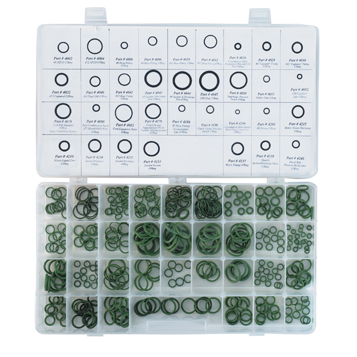 FJC DELUXE O-RING KIT 34 SIZES DOMESTIC 350 PCS