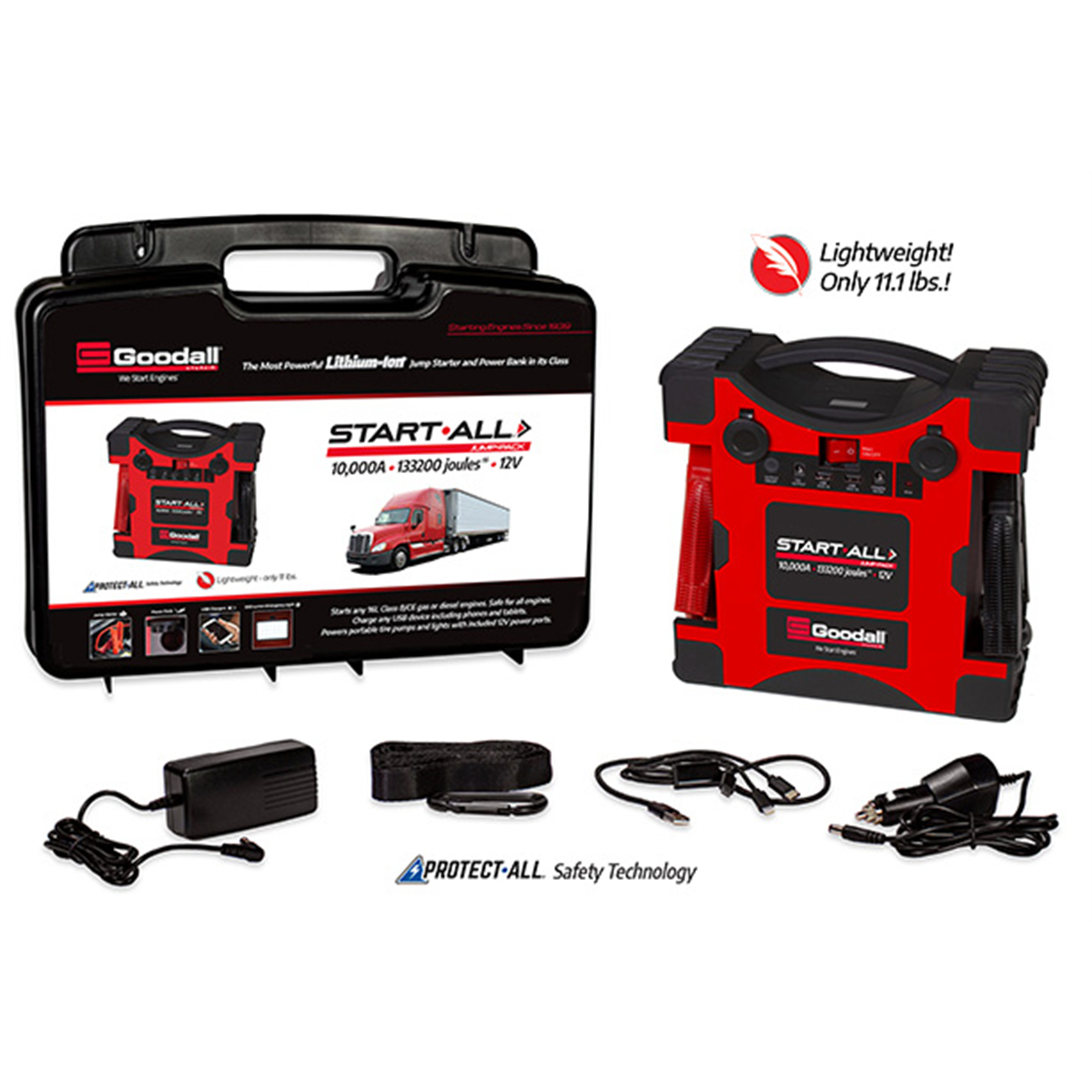 Goodall Manufacturing START-ALL Jump Starter 10,000A 133200 Joules 5S 12V