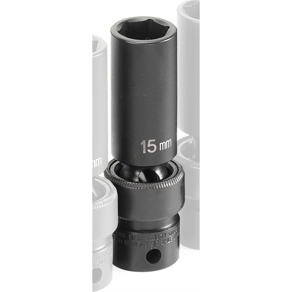 Grey Pneumatic 3/8" Drive x 15mm Deep Universal Socket