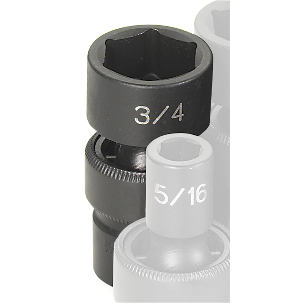 Grey Pneumatic 3/8" Drive x 3/4" Standard Universal Socket