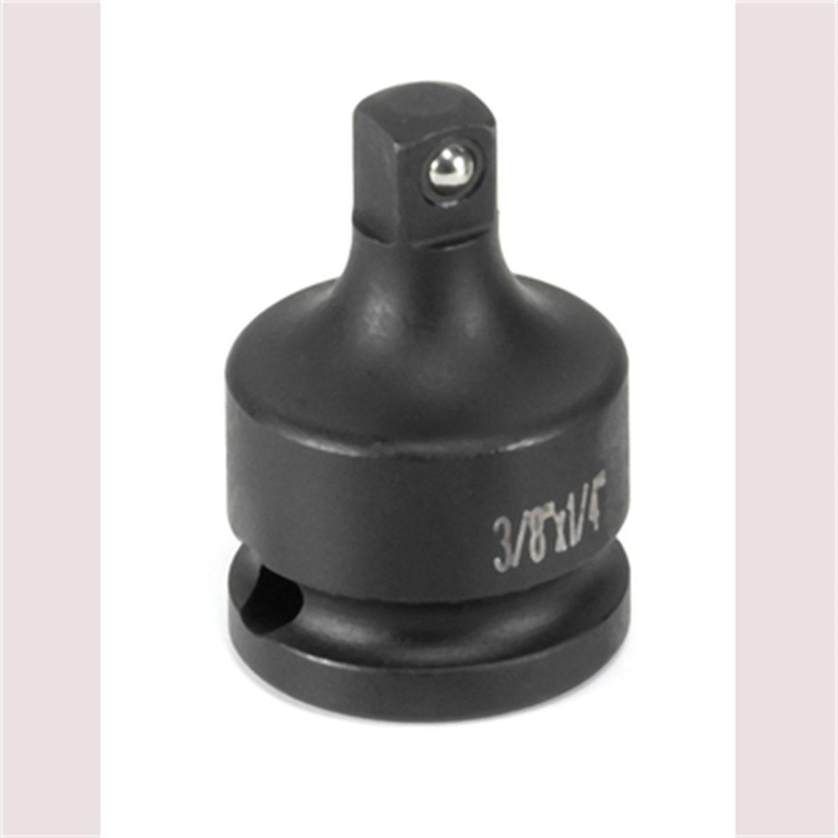 Grey Pneumatic 3/8" Female x 1/4" Male Adapter with Friction Ball