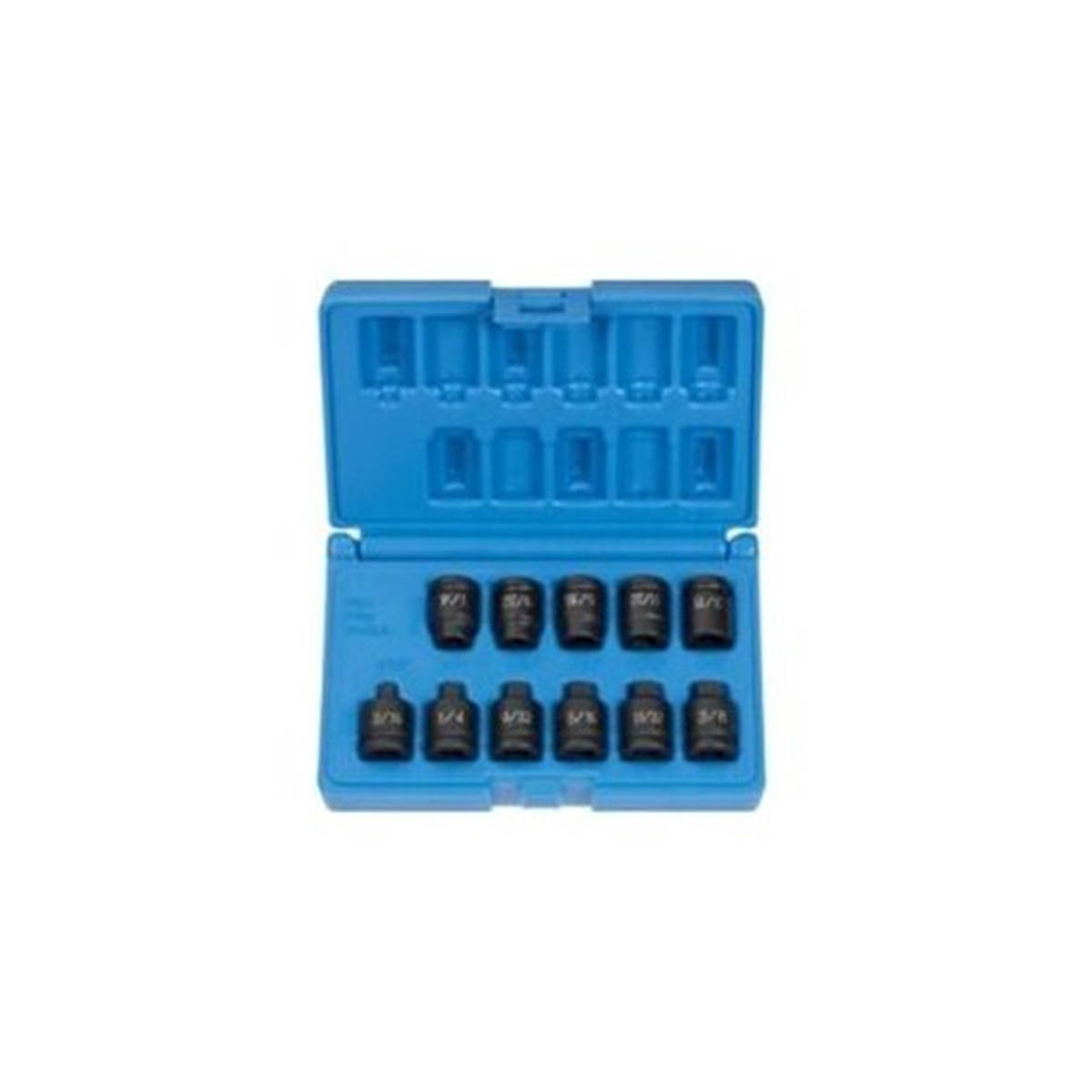 Grey Pneumatic 3/8" Drive 11 Piece Pipe Plug Socket Set
