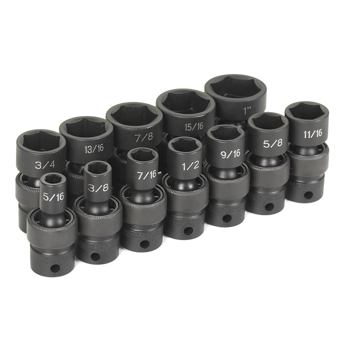 Grey Pneumatic 3/8" Dr. 12 Piece 6 Pt. Standard Length Frac. Universal Set