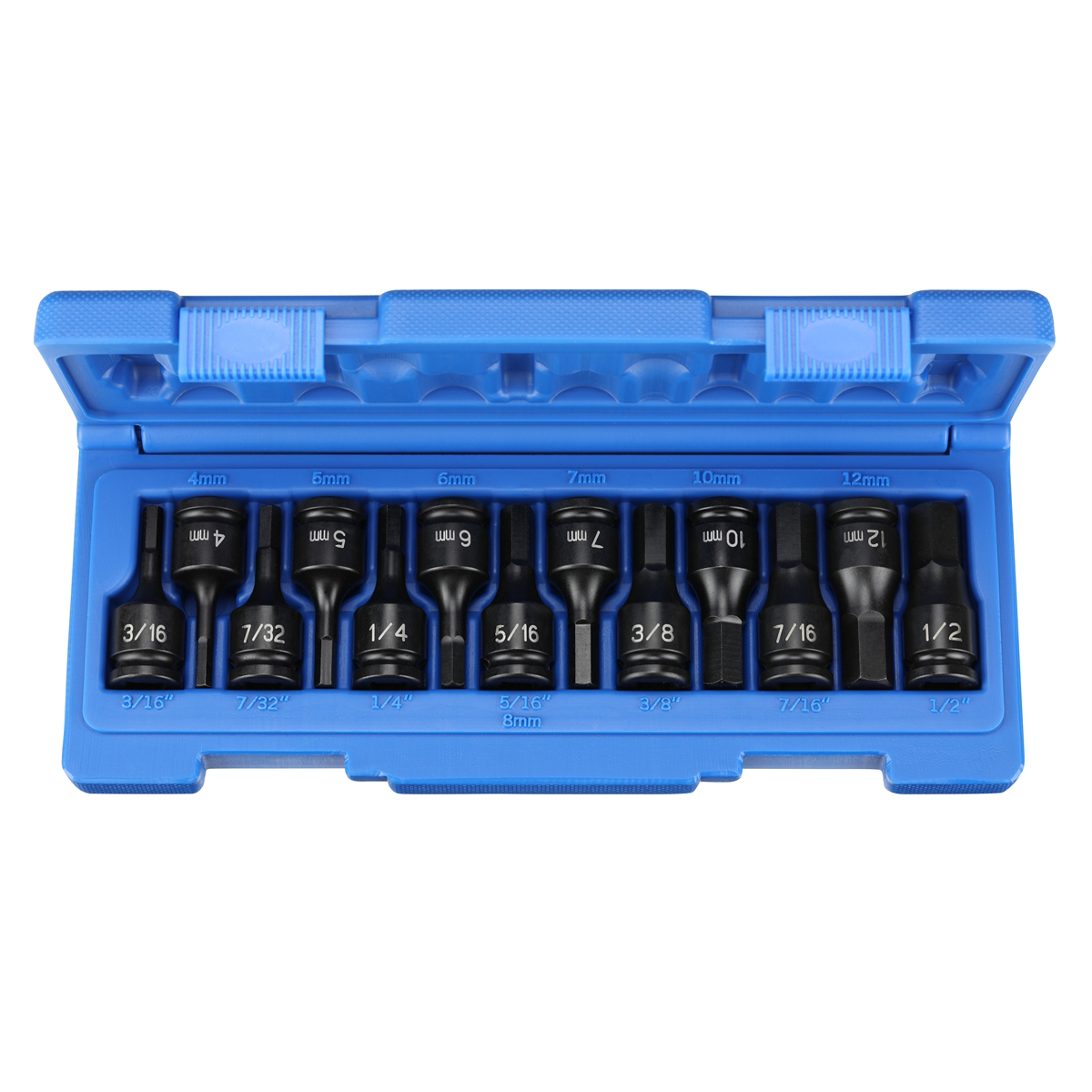 Grey Pneumatic 3/8" Drive 13 Piece Combo Hex Driver SAE/Metric Set