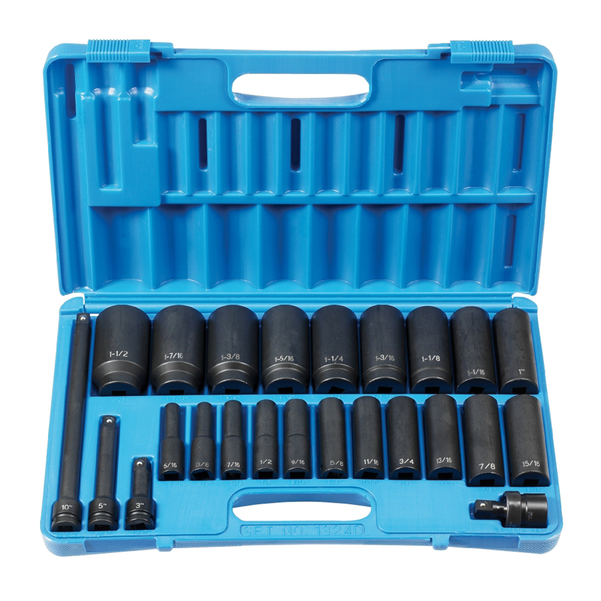 Grey Pneumatic 1/2" Drive 24 Piece Deep Set