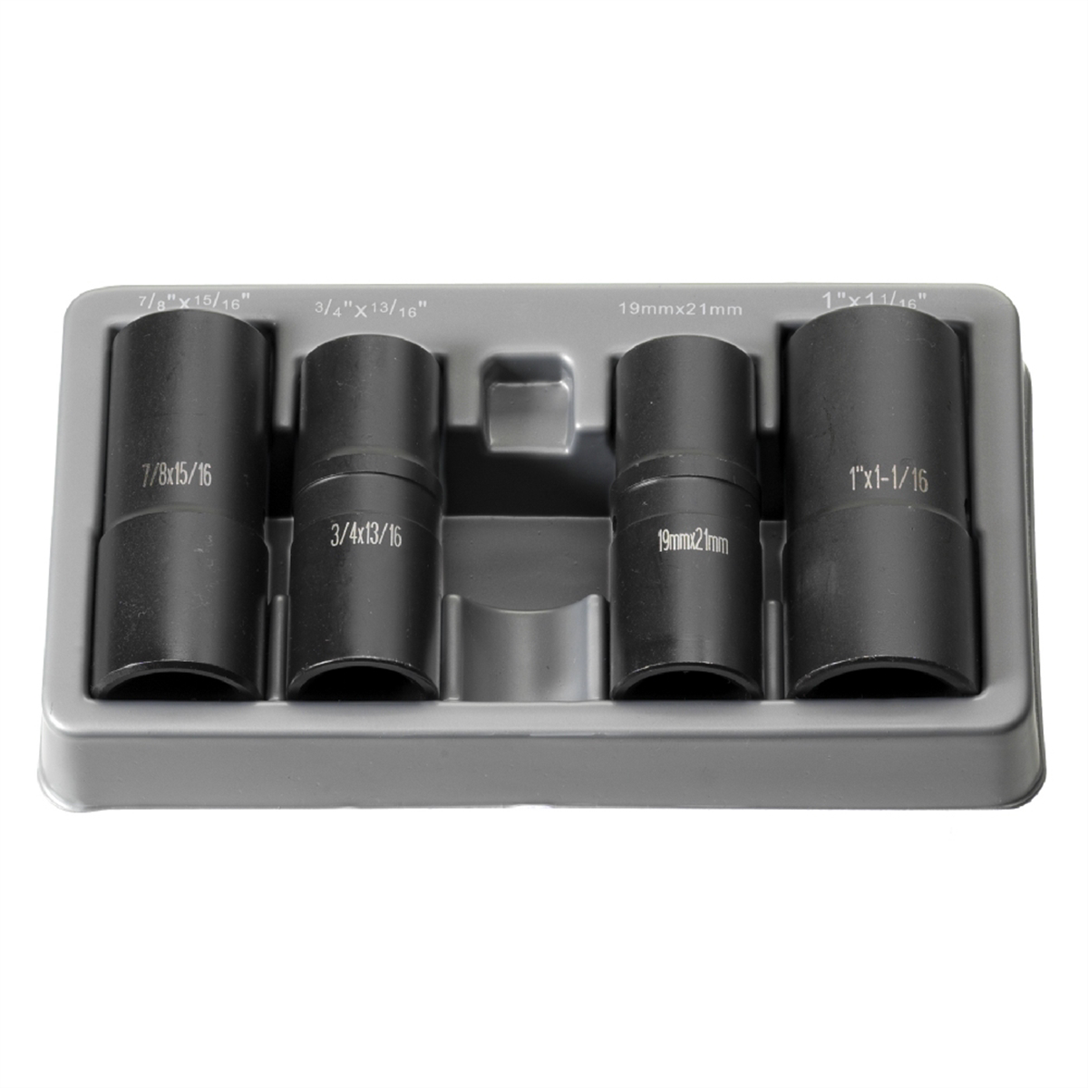Grey Pneumatic 1/2" Drive 4 Piece "Flip" Socket Set