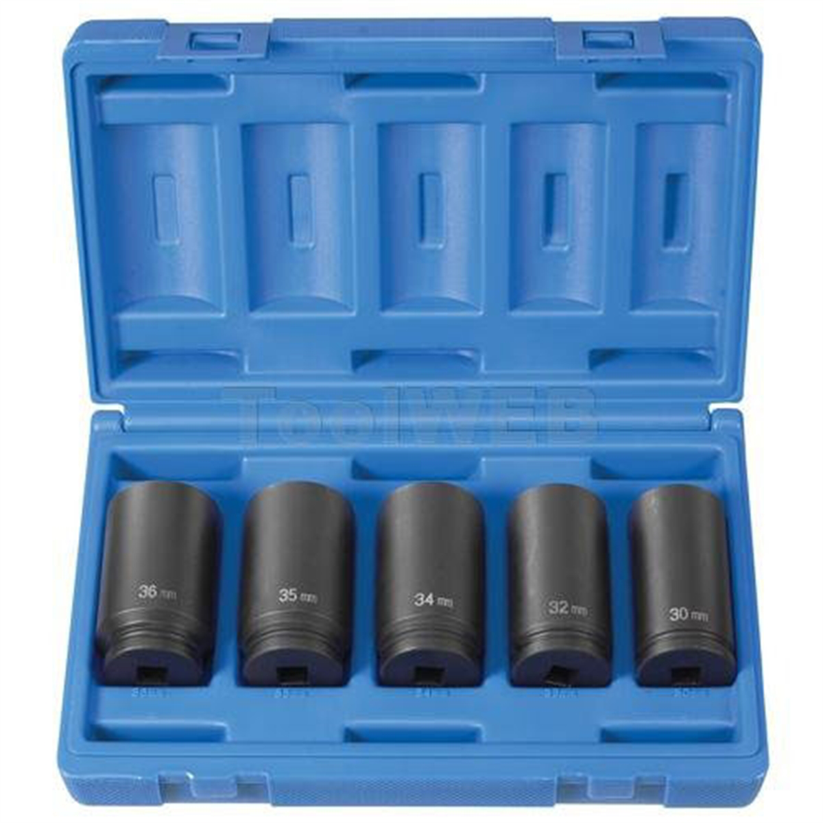 Grey Pneumatic 1/2" Drive 5 Piece Spindle Nut Set