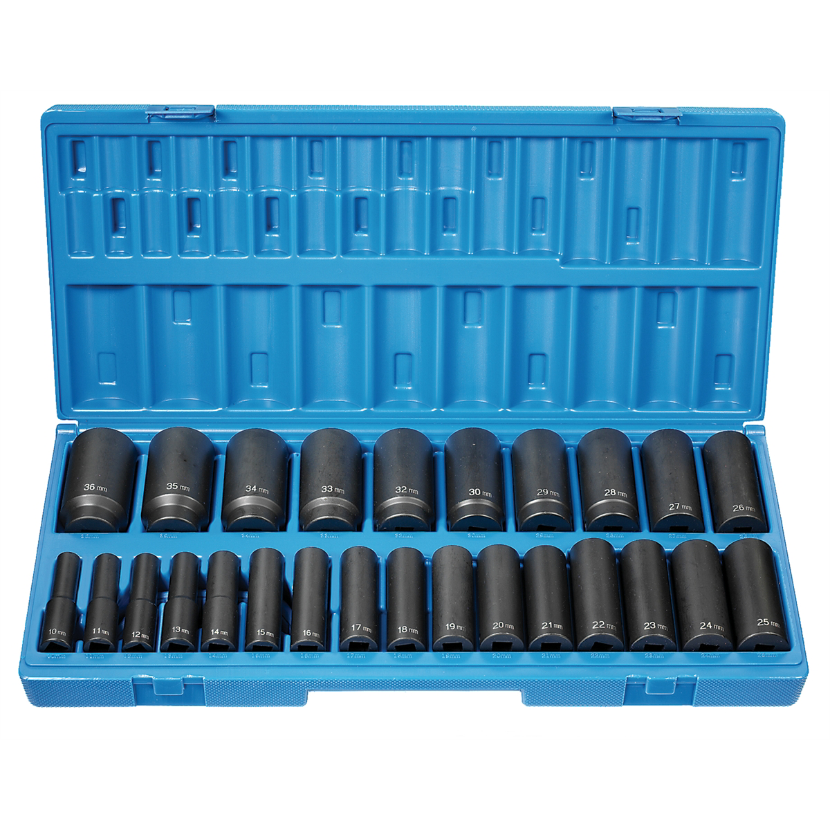 Grey Pneumatic 1/2" Drive 26 Piece Deep Length Metric Set - 12 Point
