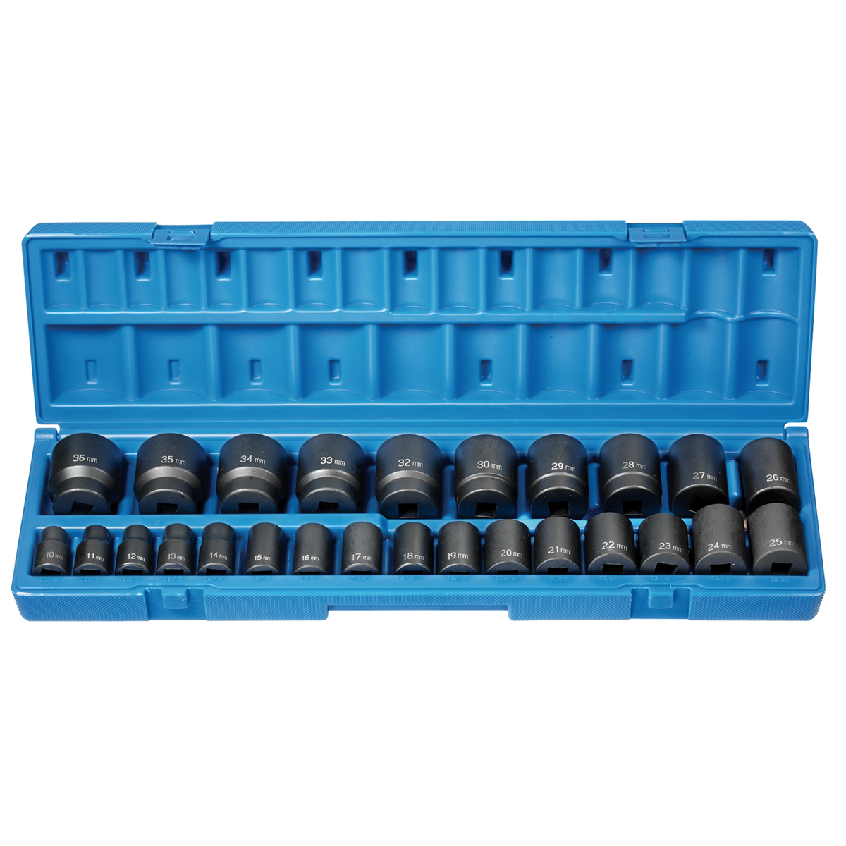 Grey Pneumatic 1/2" Drive 26 Piece Standard Length Metric Set - 12 Point