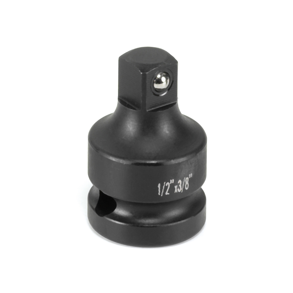 Grey Pneumatic 1/2" Female x 3/8" Male Adapter with Friction Ball