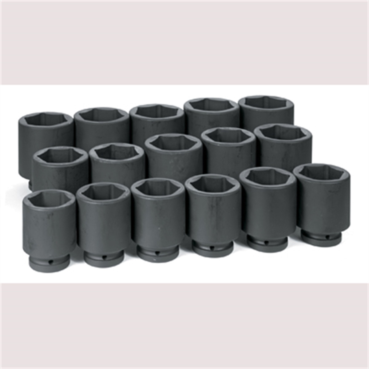 Grey Pneumatic 1" Dr. 16 Piece Deep Fractional Set 2-1/16" - 3"