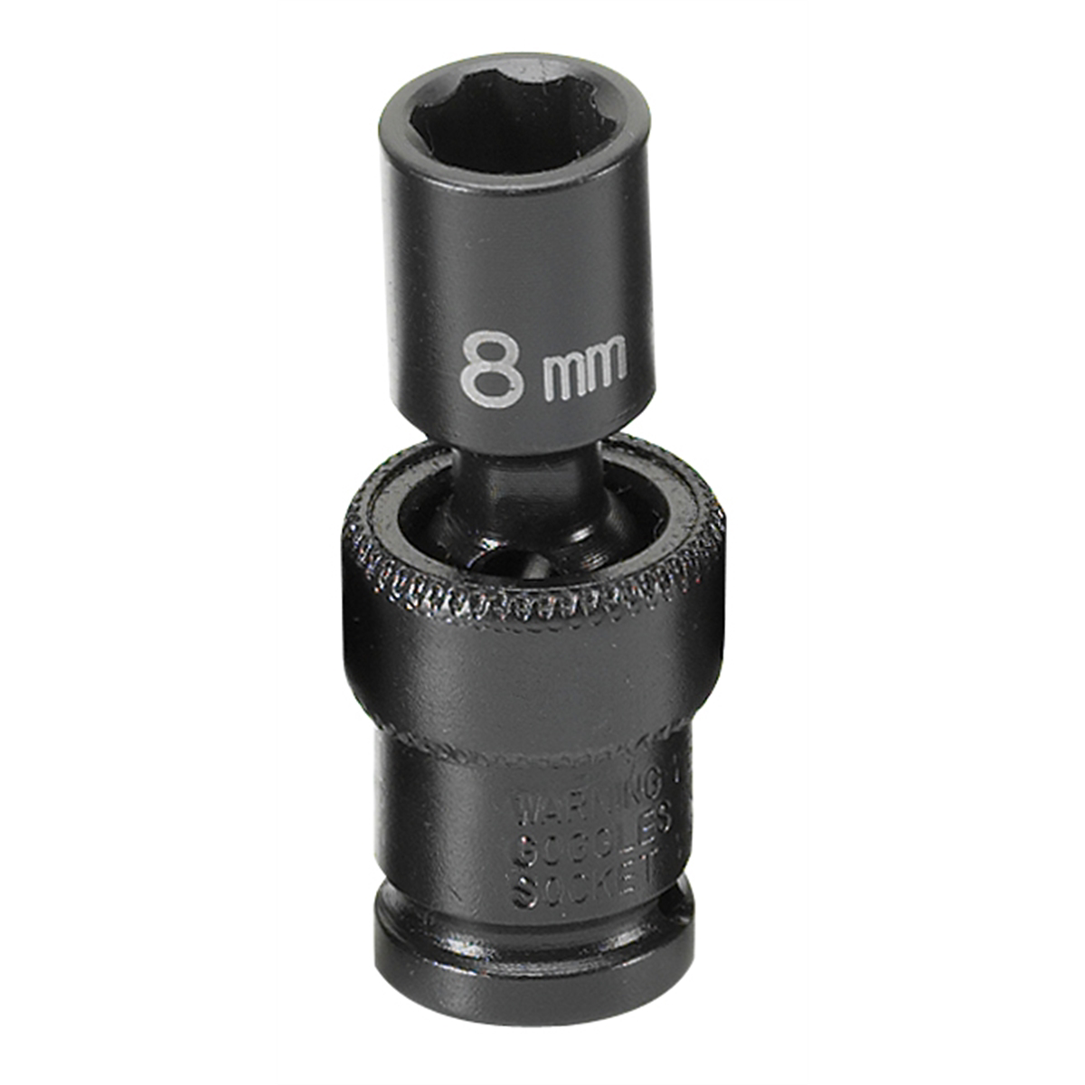 Grey Pneumatic 1/4" Surface Drive x 8mm Standard Universal Socket