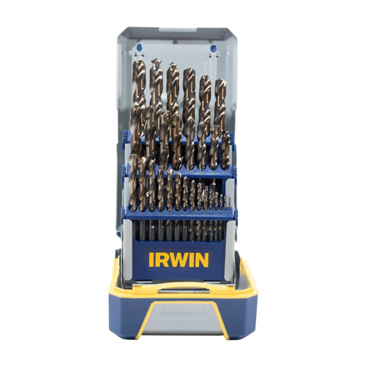 Hanson 29 Piece Turbomax Metal Index Drill Bit Set, Reduced 3/8 Inch Shank