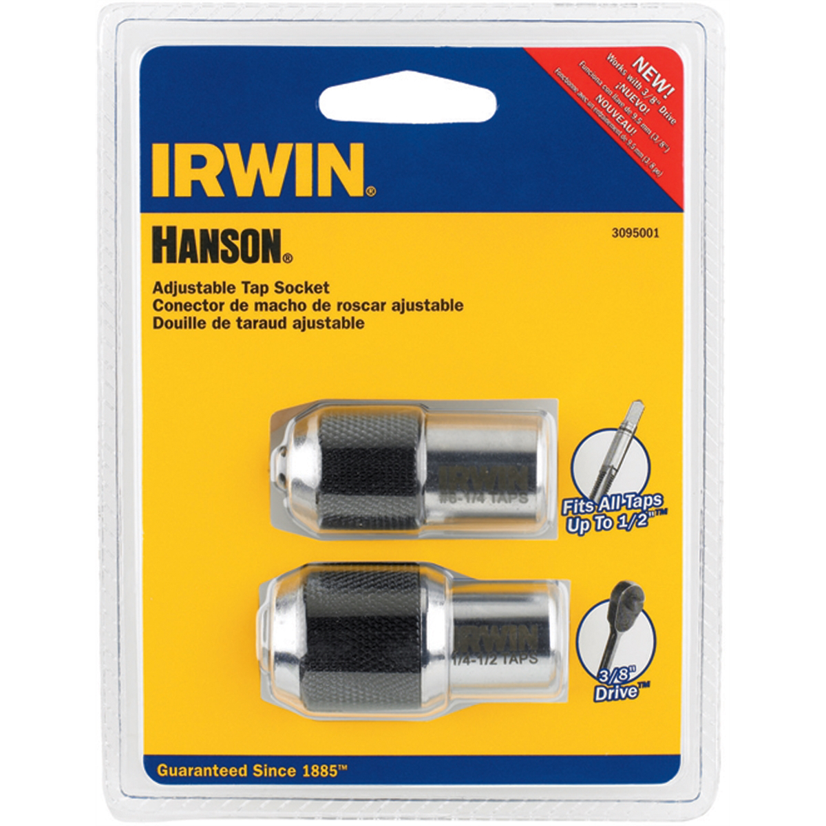 Hanson 2 pc Adjustable tap sockets