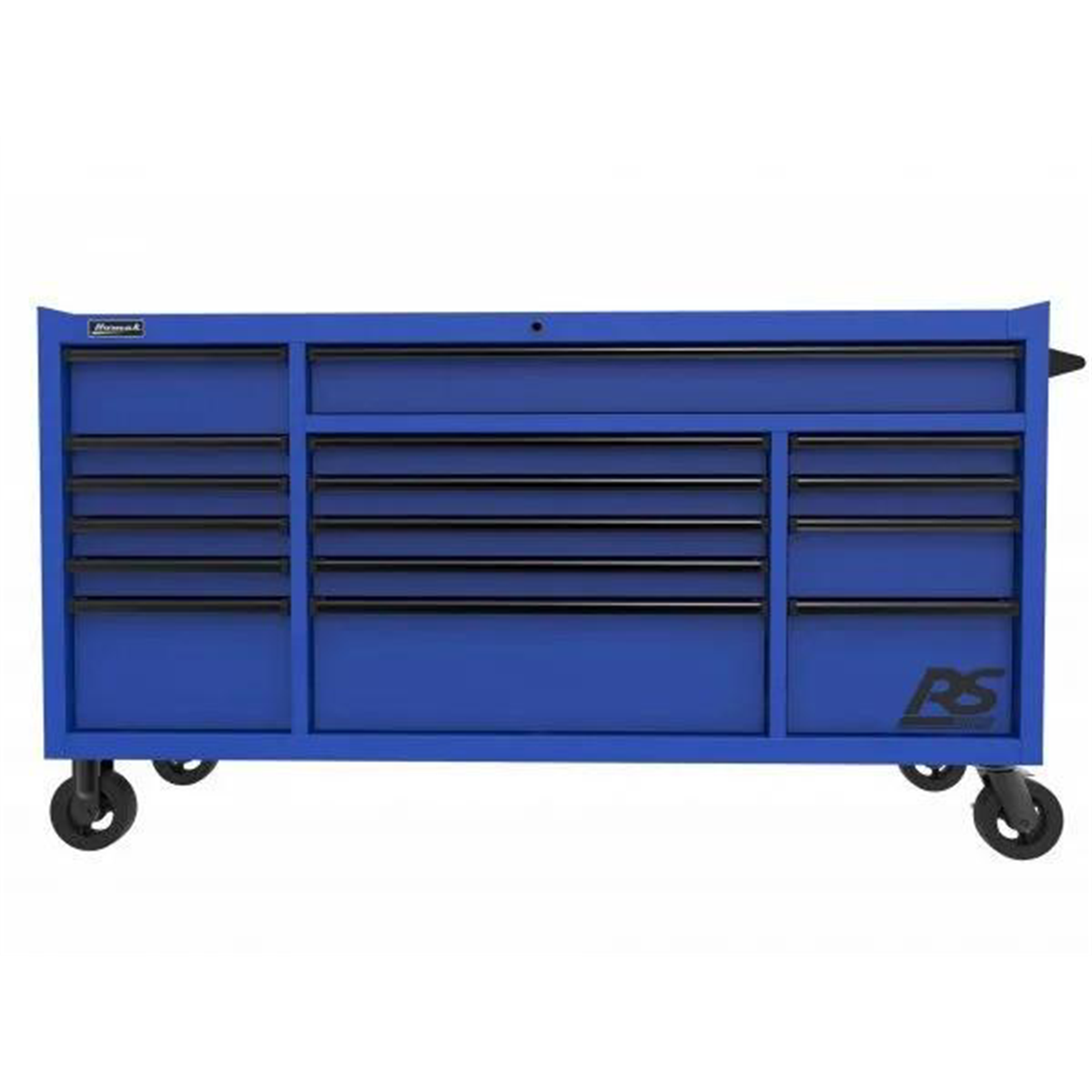 Homak Manufacturing 72 in. RS PRO 16-Drawer Roller Cabinet with 24 in. Depth - Blue