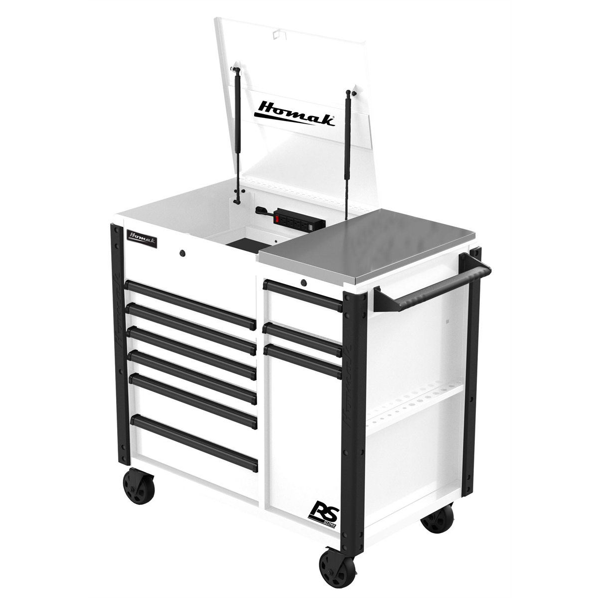 Homak Manufacturing 44" RS PRO 9 DRAWER FLIP TOP