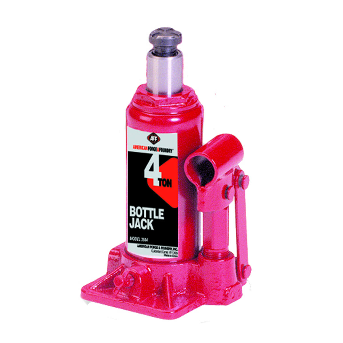 American Forge & Foundry Bottle Jack - 4 Ton Capacity - Manual - Heavy Duty