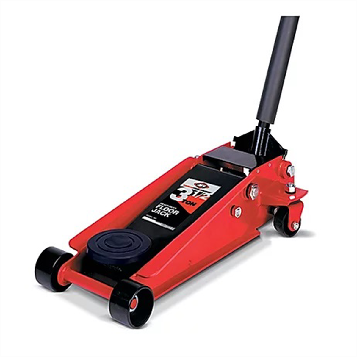 American Forge & Foundry Service Jack - 3.5 Ton Capacity - Double Pump - Short Chassis - 1 pc Handle - 4" Min H to 19.5" Max H - Heavy Duty