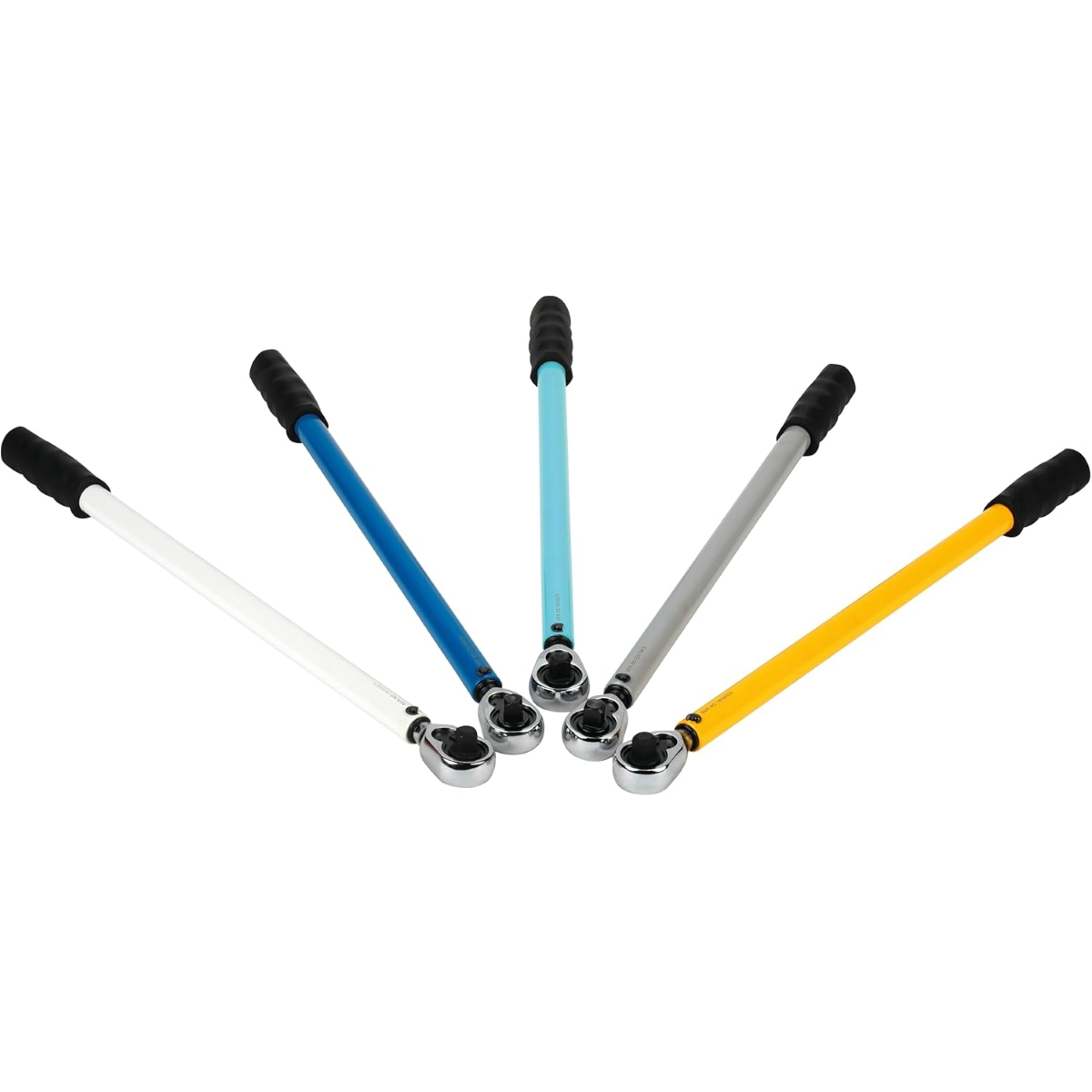 American Forge & Foundry Torque Wrench Set - 1/2" Drive 5 Pc. - Preset - 65,100,120,120 & 140 Ft/Lbs (88-190 Nm)
