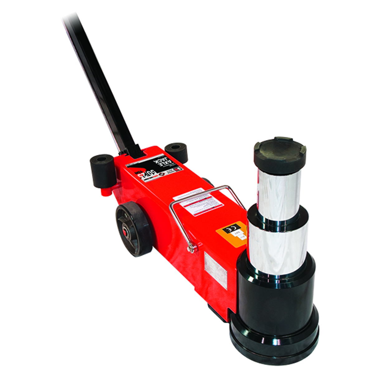 American Forge & Foundry Axle Jack - 2 Stage - 50/25 Ton Capacity - Air/Hydraulic - SUPER DUTY
