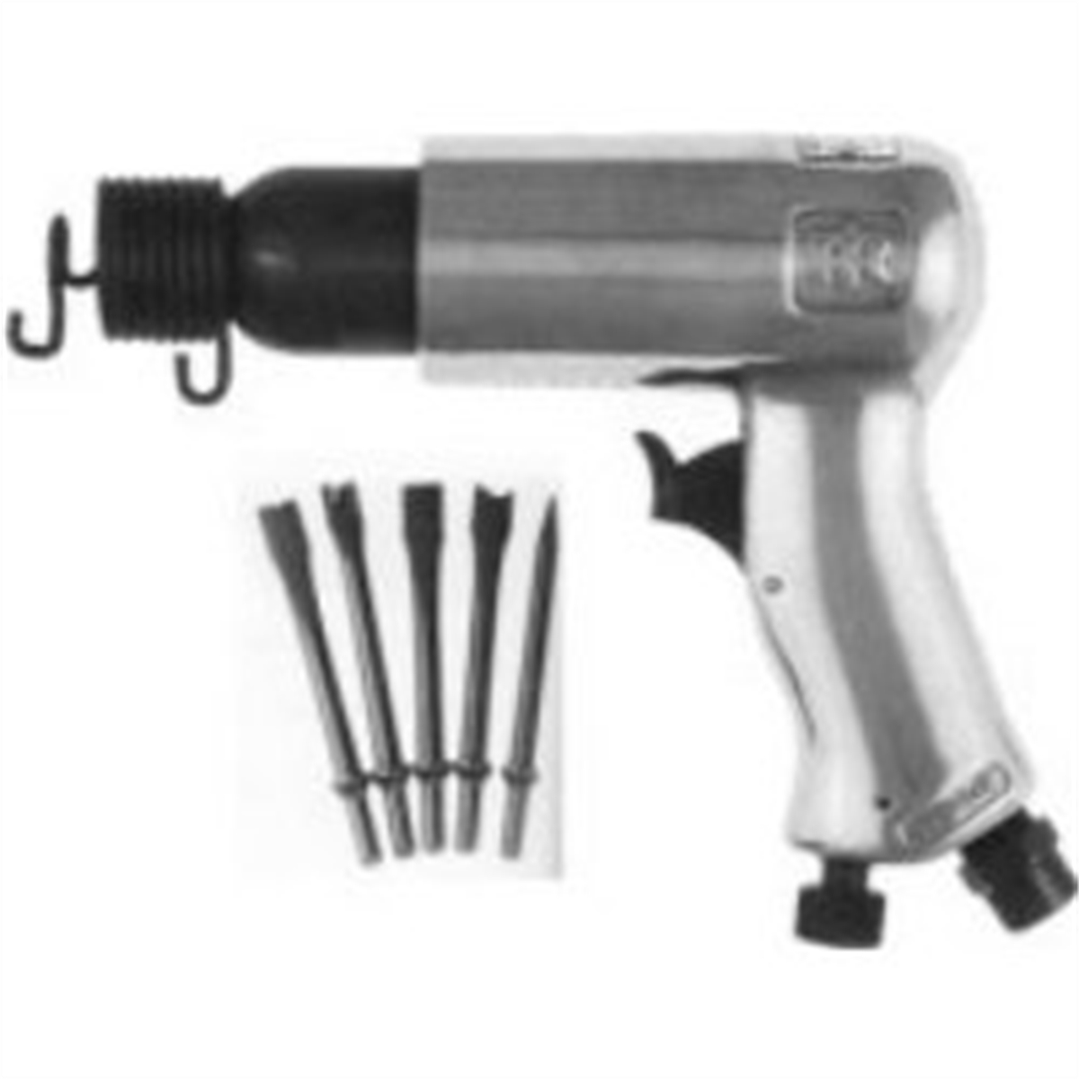 Ingersoll Rand General Duty Air Hammer 5-Piece Chisel Set, 3500 BPM, 2-5/8" Stroke, 0.69" Bore Diameter