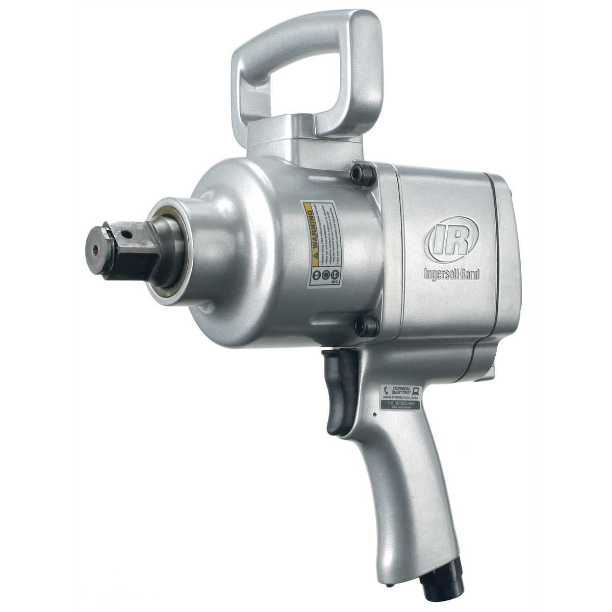 Ingersoll Rand 1 Inch Air Impact Wrench, 1475 ft-lb Torque, Friction Ring-Thru-hole Retainer, Pistol Grip