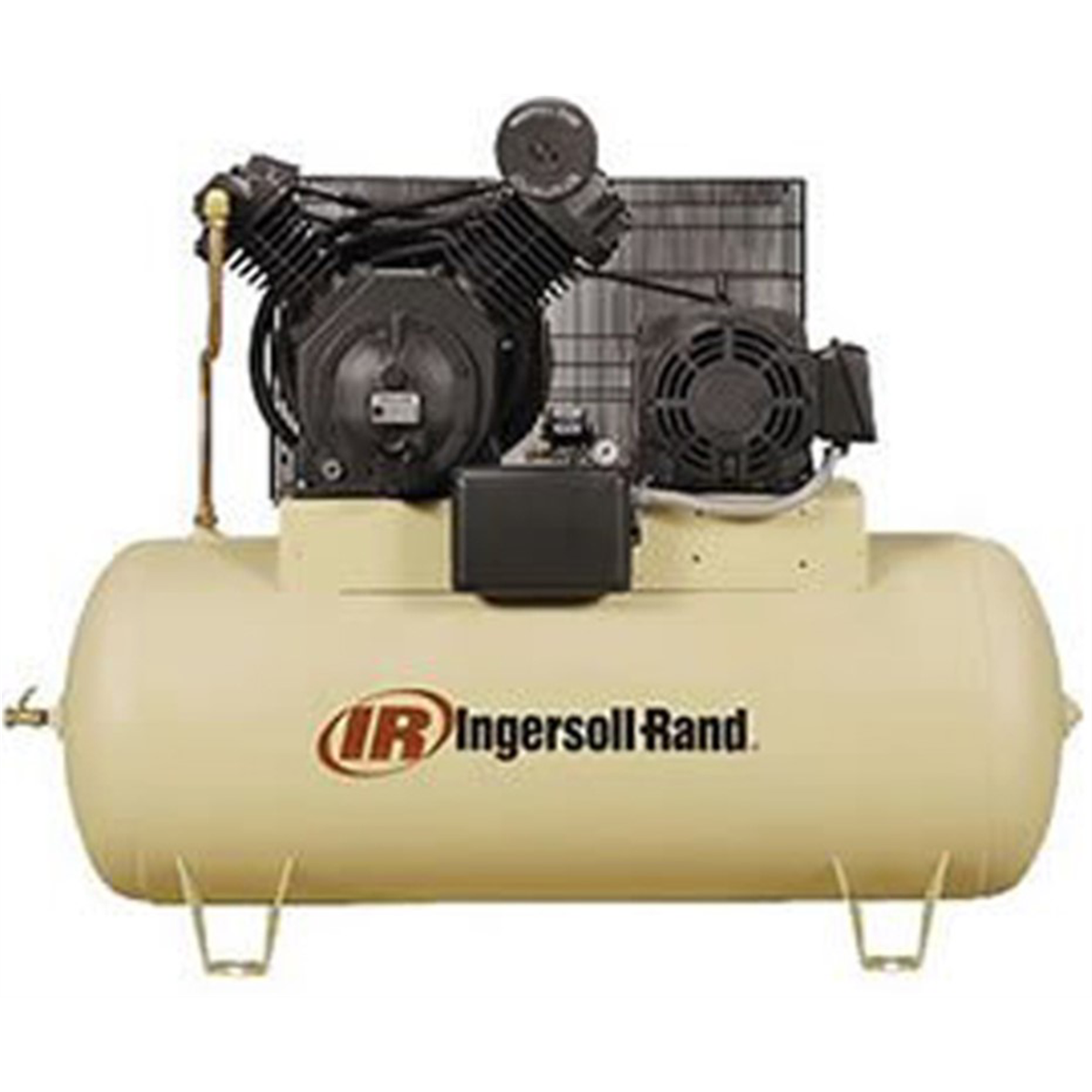Ingersoll Rand Air Compressor 15HP, 230V, 3 Phase, 60 HZ 120 Gallon Horizontal Tank
